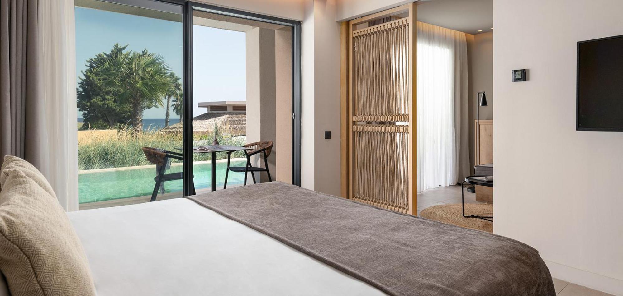 Helea Lifestyle Beach Resort Kallithéa エクステリア 写真 A room at the hotel